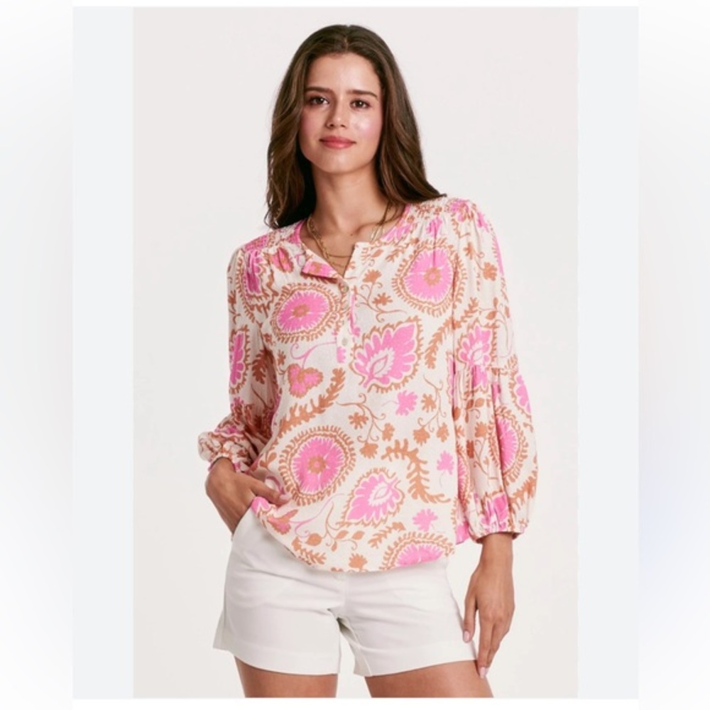 NWT Another Love Floral Granada Top